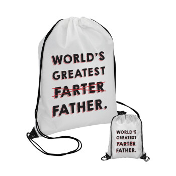 World's greatest farter, Τσάντα πουγκί με μαύρα κορδόνια (1 τεμάχιο)
