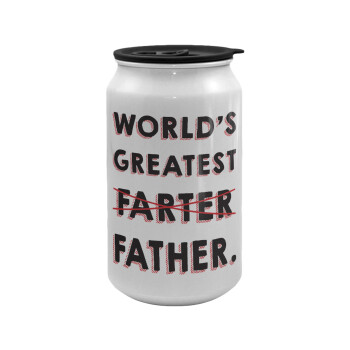 World's greatest farter, Κούπα ταξιδιού μεταλλική με καπάκι (tin-can) 500ml