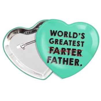 World's greatest farter, Κονκάρδα παραμάνα καρδιά (57x52mm)