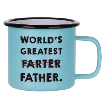 World's greatest farter, Κούπα Μεταλλική εμαγιέ ΜΑΤ σιέλ 360ml