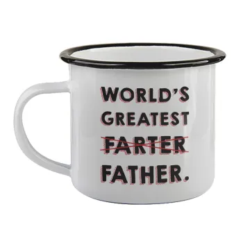 World's greatest farter, Κούπα εμαγιέ με μαύρο χείλος 360ml