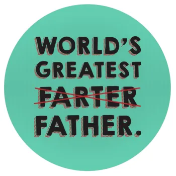 World's greatest farter, Mousepad Στρογγυλό 20cm