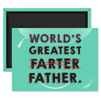 World's greatest farter, Ορθογώνιο μαγνητάκι ψυγείου διάστασης 9x6cm