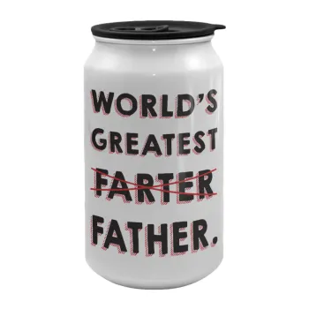 World's greatest farter, Κούπα ταξιδιού μεταλλική με καπάκι (tin-can) 500ml