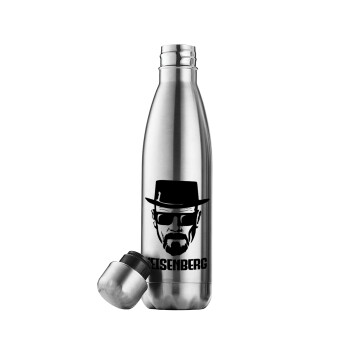 Heisenberg breaking bad, Inox (Stainless steel) double-walled metal mug, 500ml