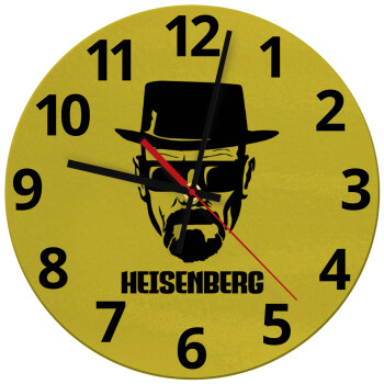 Heisenberg breaking bad, Ρολόι τοίχου γυάλινο (30cm)