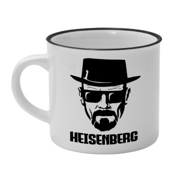 Heisenberg breaking bad, Κούπα κεραμική vintage Λευκή/Μαύρη 230ml