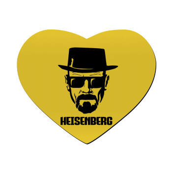 Heisenberg breaking bad, Mousepad heart 23x20cm