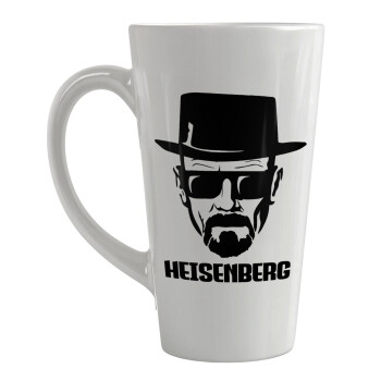 Heisenberg breaking bad, Κούπα κωνική Latte Μεγάλη, κεραμική, 450ml