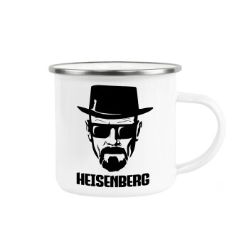 Heisenberg breaking bad, Κούπα Μεταλλική εμαγιέ λευκη 360ml