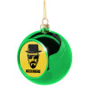 Green Christmas tree ornament ball 8cm