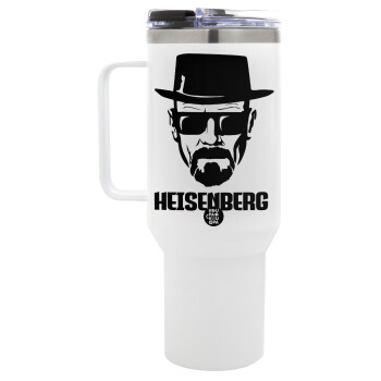 Heisenberg breaking bad, Mega Stainless steel Tumbler with lid, double wall 1,2L