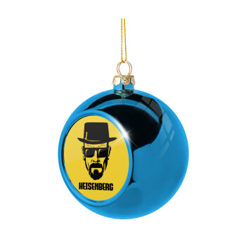 Heisenberg breaking bad, Blue Christmas tree ball ornament 8cm