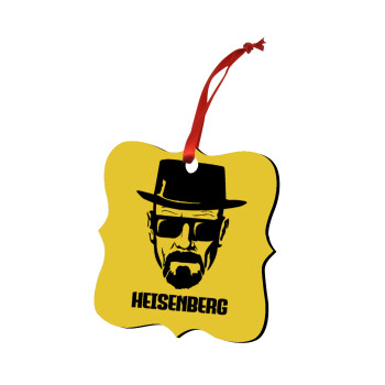 Heisenberg breaking bad, Στολίδι Χριστουγεννιάτικο στολίδι polygon ξύλινο 7.5cm