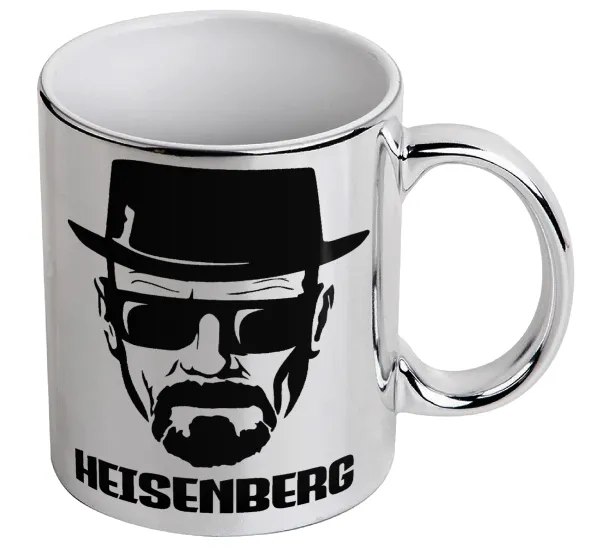 Heisenberg breaking bad — Κούπα κεραμική, ασημένια καθρέπτης, 330ml