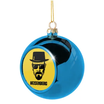 Heisenberg breaking bad, Blue Christmas tree ball ornament 8cm