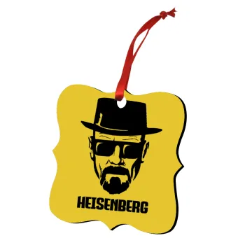 Heisenberg breaking bad, Christmas ornament polygon wooden 7.5cm