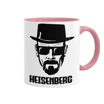 Heisenberg breaking bad, Mug colored pink, ceramic, 330ml