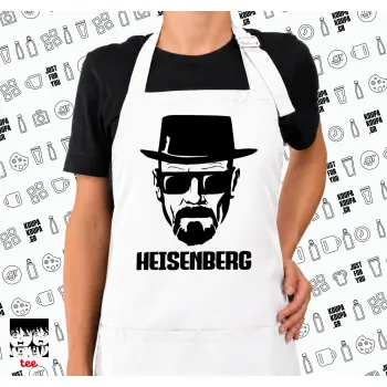 Heisenberg breaking bad, Ποδιά μακριά Σεφ ολόσωμη με τσέπες white (ΕΝΗΛΙΚΩΝ)