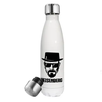 Heisenberg breaking bad, Metal mug thermos White (Stainless steel), double wall, 500ml
