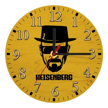 Heisenberg breaking bad, Ρολόι τοίχου ξύλινο plywood (20cm)