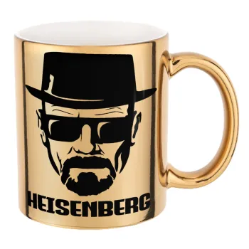 Heisenberg breaking bad, Mug ceramic, gold mirror, 330ml