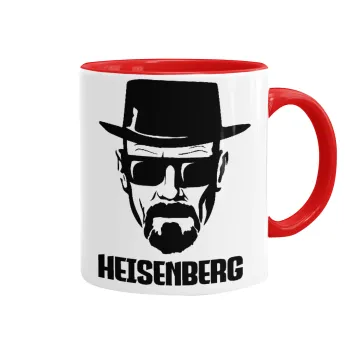 Heisenberg breaking bad, Mug colored red, ceramic, 330ml