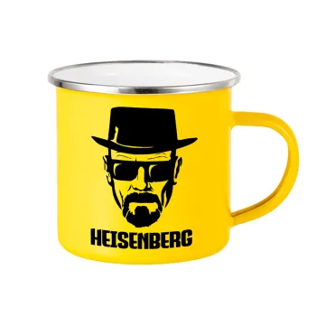 Heisenberg breaking bad, Yellow Enamel Metallic Cup 360ml