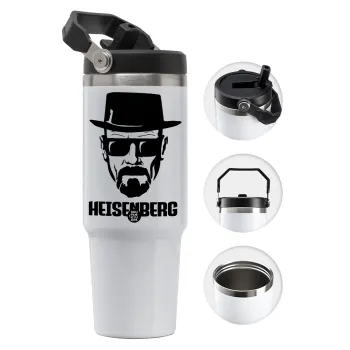 Heisenberg breaking bad, 30oz stainless Steel Tumbler with Handle