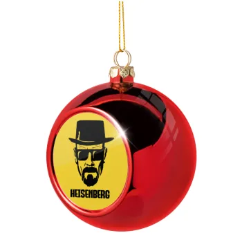 Heisenberg breaking bad, Christmas tree ball Red 8cm