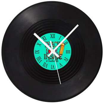 Teach, Love, Inspire, Ρολόι τοίχου Βινύλιο (30cm)