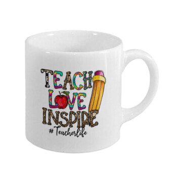 Teach, Love, Inspire, Κουπάκι κεραμικό, για espresso 150ml