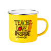Yellow Enamel Metallic Cup 360ml