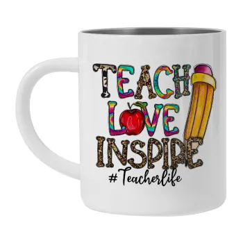 Teach, Love, Inspire, Κούπα Ανοξείδωτη διπλού τοιχώματος 300ml