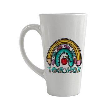 Teacher, Κούπα κωνική Latte Μεγάλη, κεραμική, 450ml
