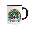Teacher, Mug colored black, ceramic, 330ml