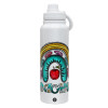 1L Stainless Steel Thermal Bottle with Phone Holder & Double Wall Insulation