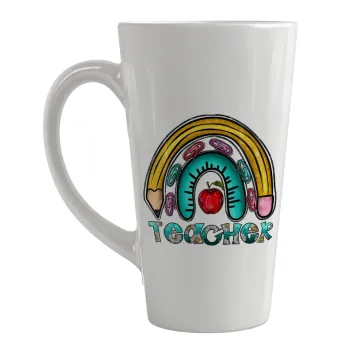 Teacher, Κούπα κωνική Latte Μεγάλη, κεραμική, 450ml