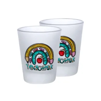 Teacher, Σφηνοπότηρα γυάλινα 45ml του πάγου (2 τεμάχια)