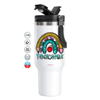 Teacher, Mega Stainless steel Tumbler with lid, double wall 1,2L