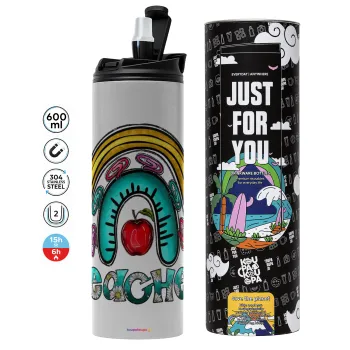 Teacher, Tumbler stainless steel GREY 600ml