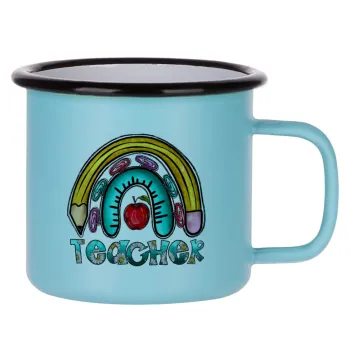 Teacher, Κούπα Μεταλλική εμαγιέ ΜΑΤ σιέλ 360ml