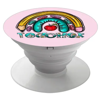 Teacher, Phone Holders Stand  White Hand-held Mobile Phone Holder