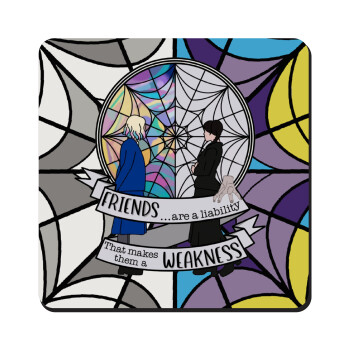 Wednesday window, Τετράγωνο μαγνητάκι ξύλινο 9x9cm