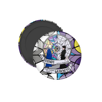 Wednesday window, Μαγνητάκι ψυγείου στρογγυλό διάστασης 5cm