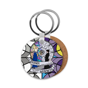 Wednesday window, Μπρελόκ Ξύλινο στρογγυλό MDF Φ5cm