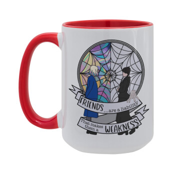 Wednesday window, Κούπα Mega 15oz, κεραμική Κόκκινη, 450ml