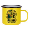 Metallic enamel MATT Yellow cup 360ml
