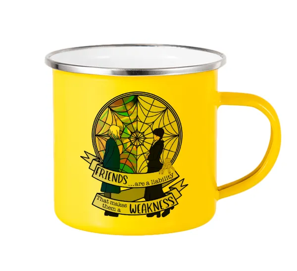 Wednesday window — Yellow Enamel Metallic Cup 360ml