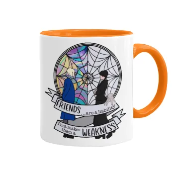 Wednesday window, Κούπα χρωματιστή πορτοκαλί, κεραμική, 330ml